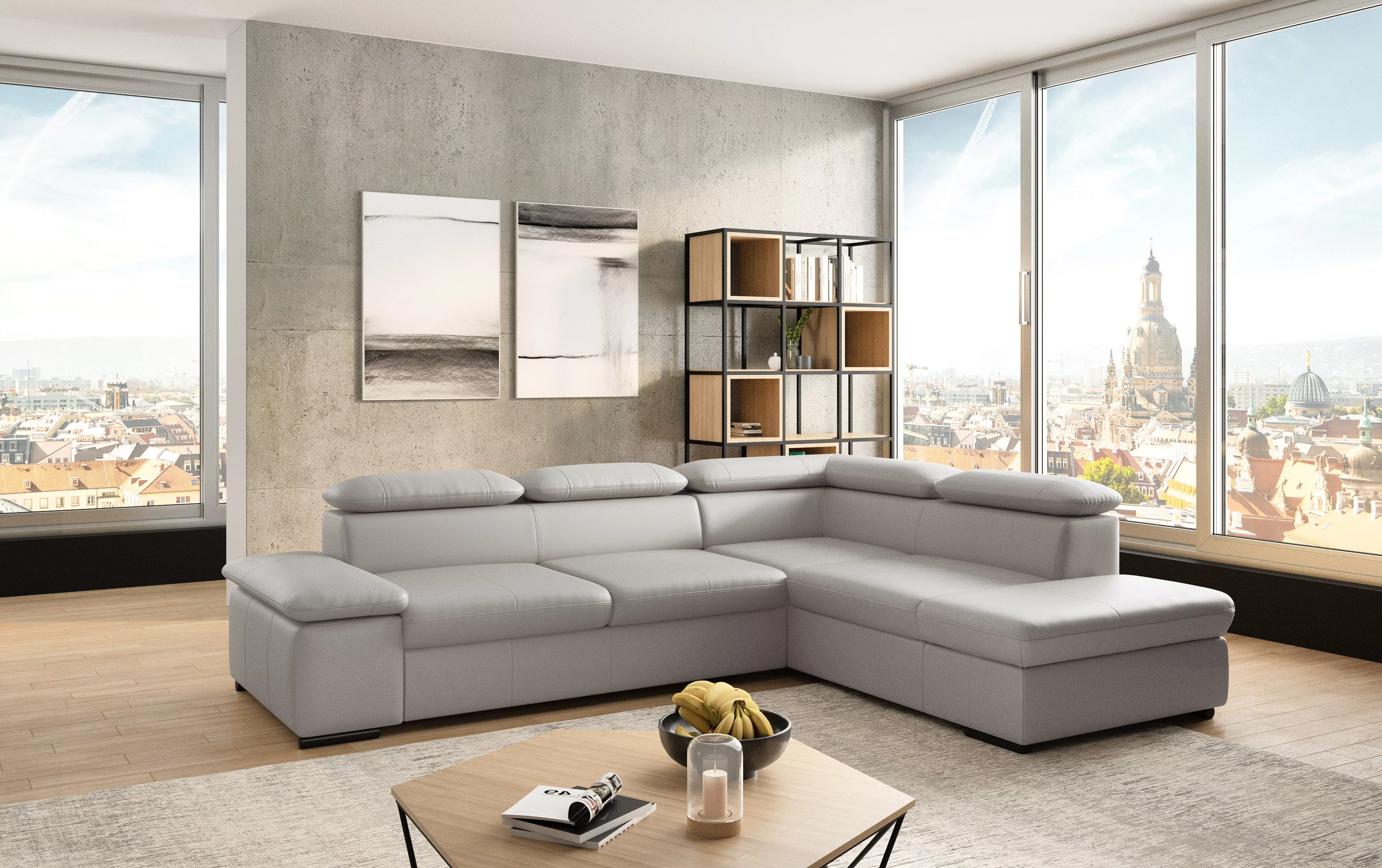 sit&more Ecksofa "Alcudia L-Form", mit Armteilverstellung, optional Kopftei günstig online kaufen