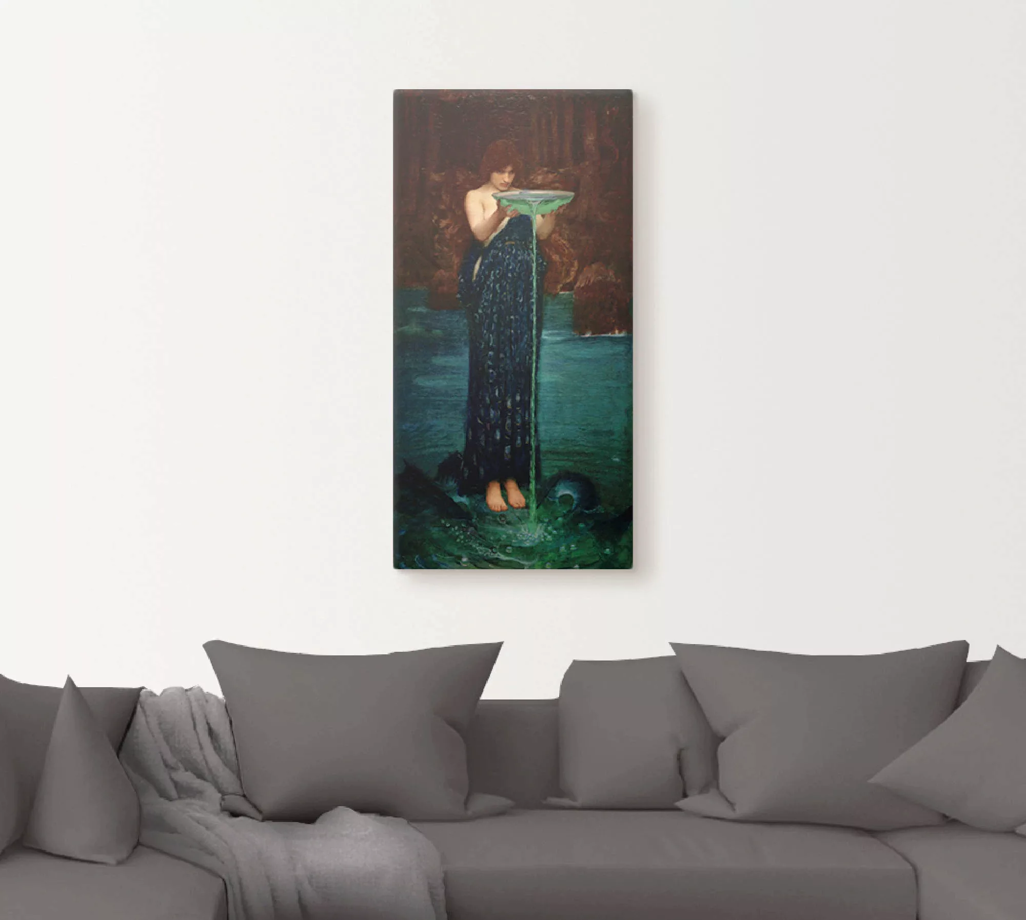 Artland Leinwandbild "Circe Invidiosa", Frau, (1 St.), auf Keilrahmen gespa günstig online kaufen