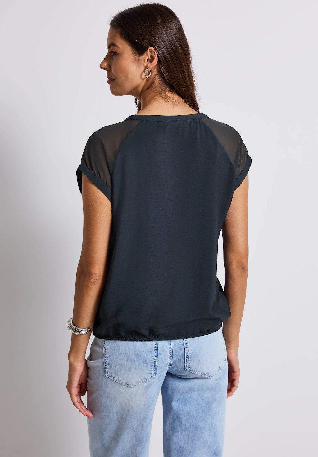 STREET ONE Blusenshirt, aus strecthigem Viskosematerial günstig online kaufen