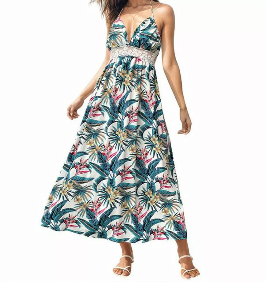 AFAZ New Trading UG Sommerkleid Sommerliches Damen-Resort-Kleid mit botanis günstig online kaufen