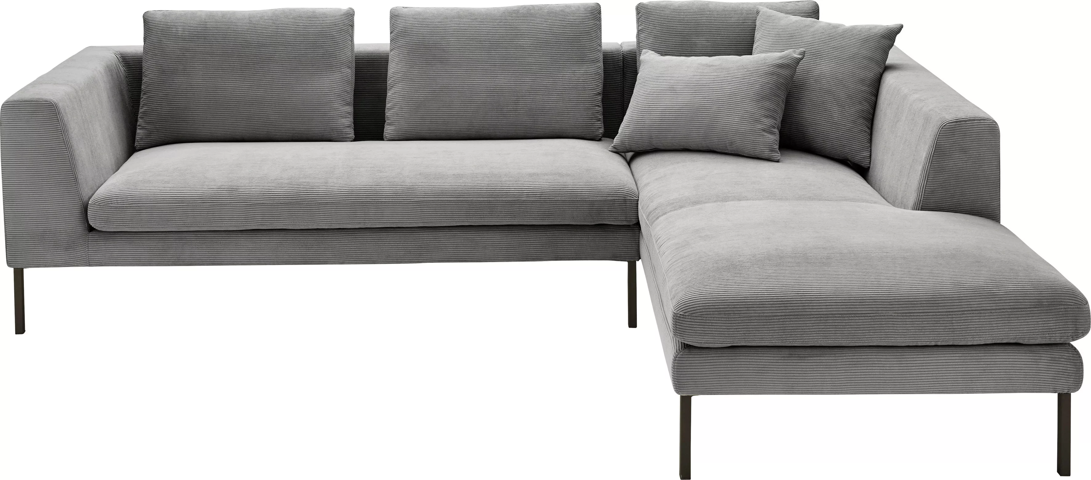 3C Candy Ecksofa "Marango Designsofa mit tollem Sitzkomfort, hoher Fuß, L-F günstig online kaufen