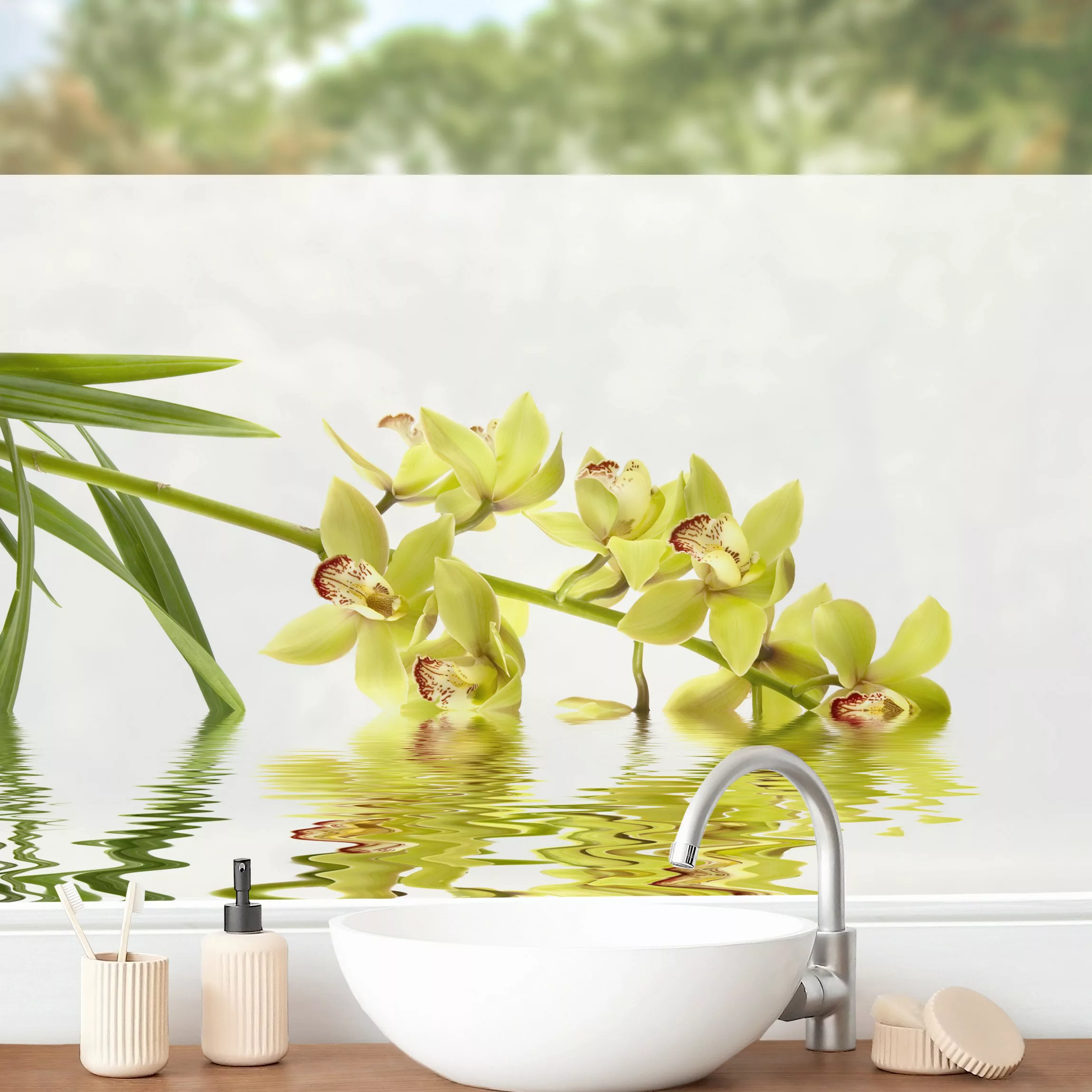 Fensterfolie Elegant Orchid Waters günstig online kaufen