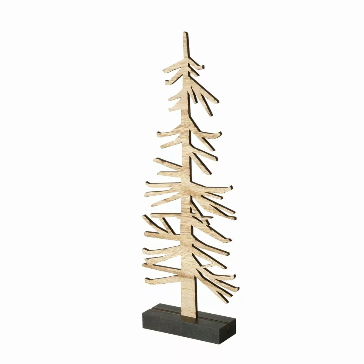 Boltze weihnachtliche Deko-Ideen Siljan Dekoaufsteller Baum braun 47 cm (1 günstig online kaufen
