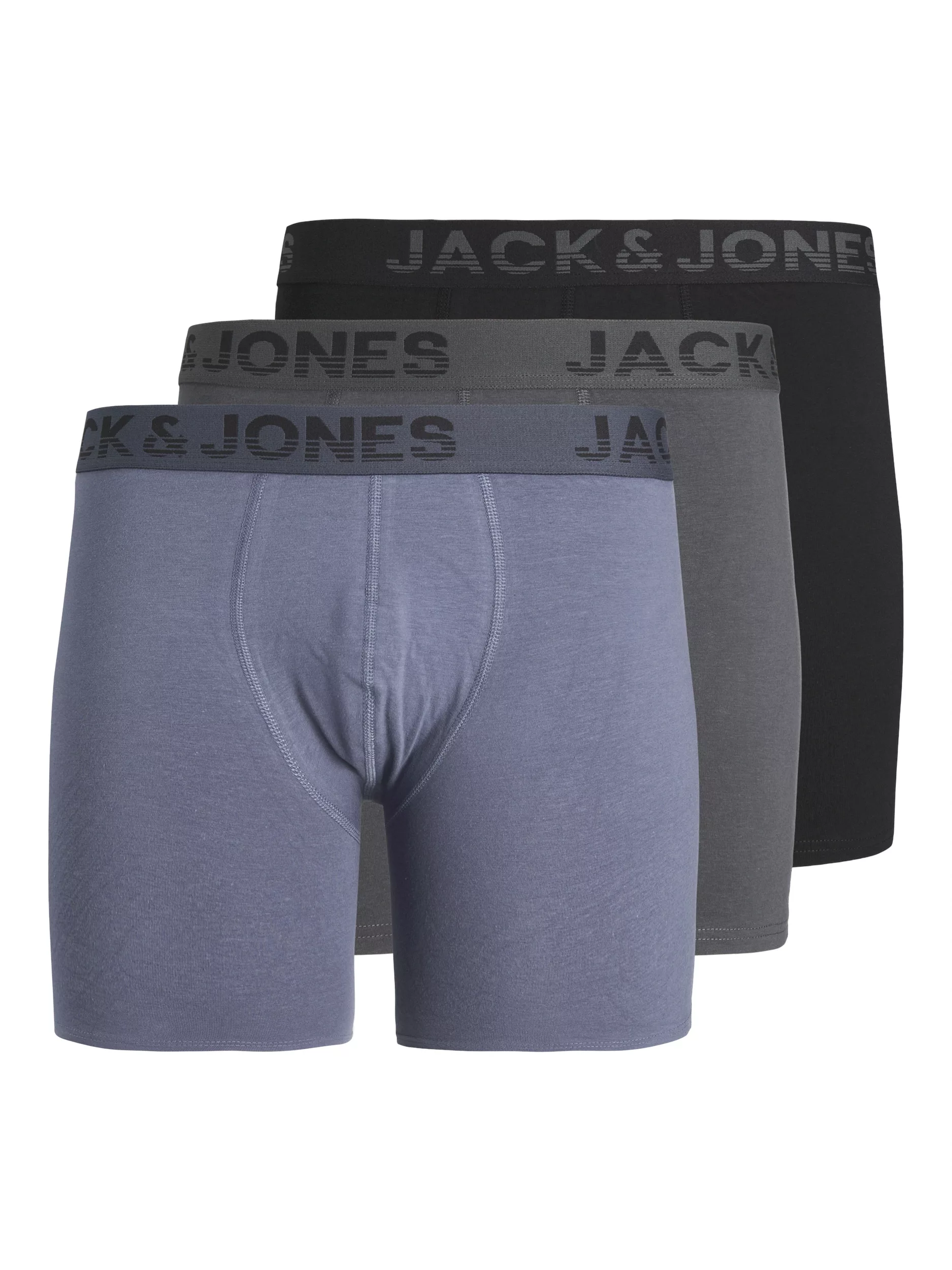 Jack & Jones Boxershorts "JACSHADE SOLID BOXER BRIEFS 3 PACK", (Packung, 3 günstig online kaufen