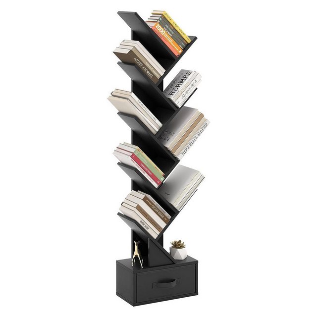 KOMFOTTEU Bücherregal Bücherschrank, mit 10 Ablagen, 38 x 20 x 149,5 cm günstig online kaufen