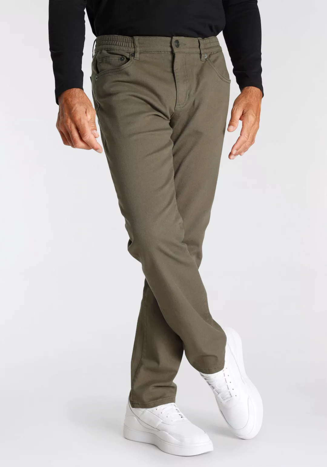 Mans World Dehnbund-Hose, Stretch - bequem mit seitlichem Gummizug günstig online kaufen