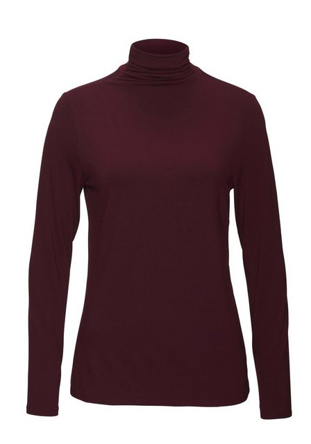 LASCANA Stehkragenshirt (1-tlg) aus weicher Viskose-Qualität günstig online kaufen