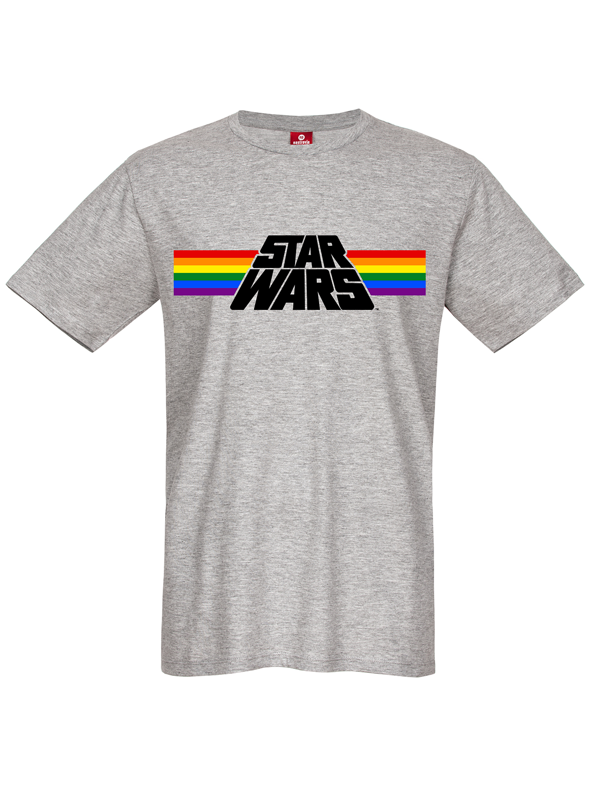 Star Wars Classic Rainbow Herren T-Shirt grau meliert günstig online kaufen