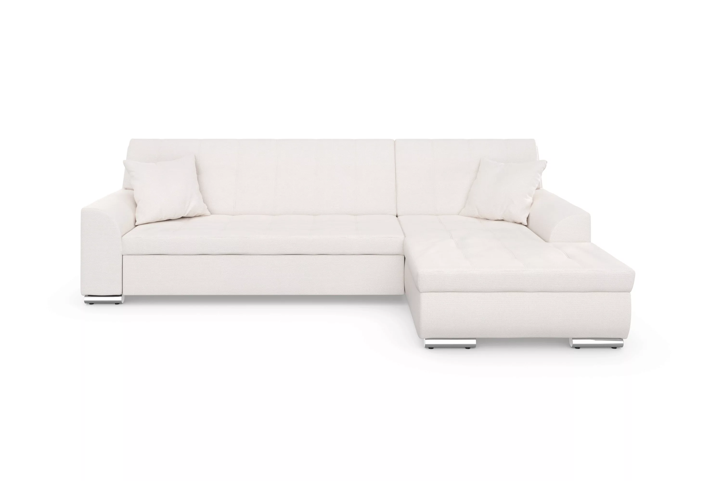 DOMO collection Ecksofa Treviso, wahlweise mit Bettfunktion, incl. Zierkiss günstig online kaufen