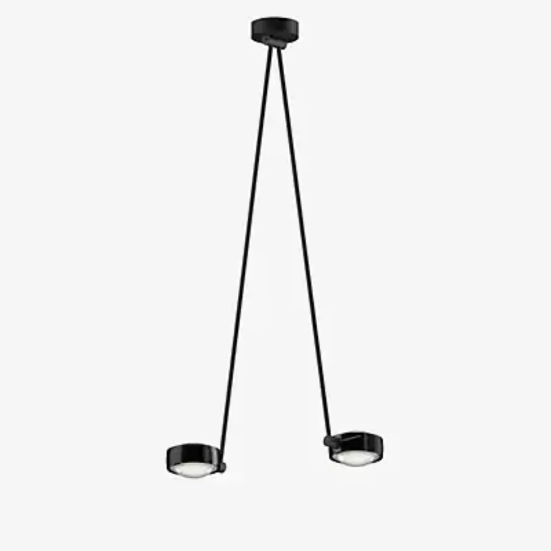 Occhio Sento Soffitto Due 100 Up D Deckenleuchte LED 2-flammig, Kopf black günstig online kaufen