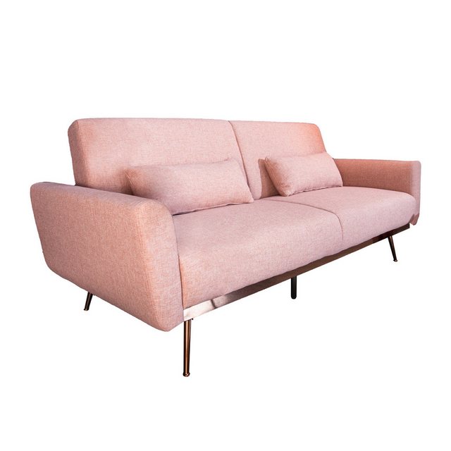 riess-ambiente Schlafsofa BELLEZZA 210cm altrosa / roségold, Wohnzimmer · S günstig online kaufen