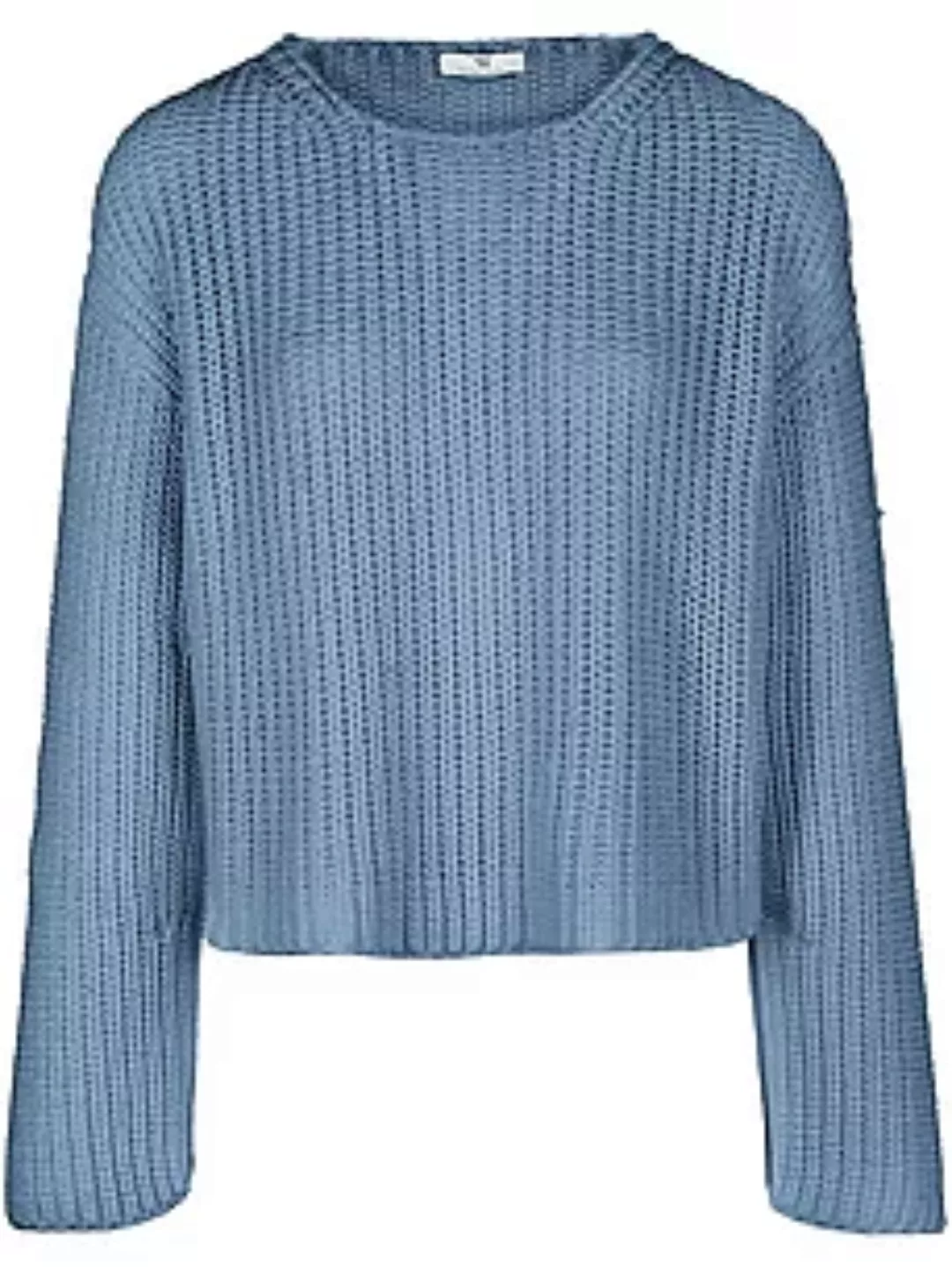 Rundhals-Pullover Peter Hahn blau günstig online kaufen