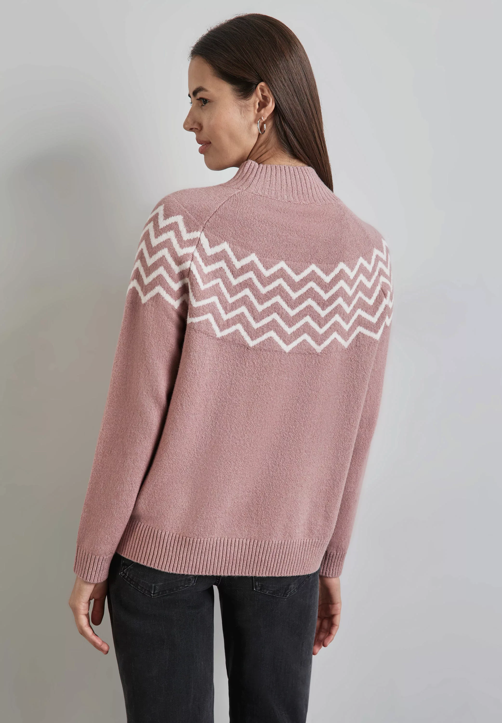 STREET ONE Strickpullover, mit grafischem Muster günstig online kaufen