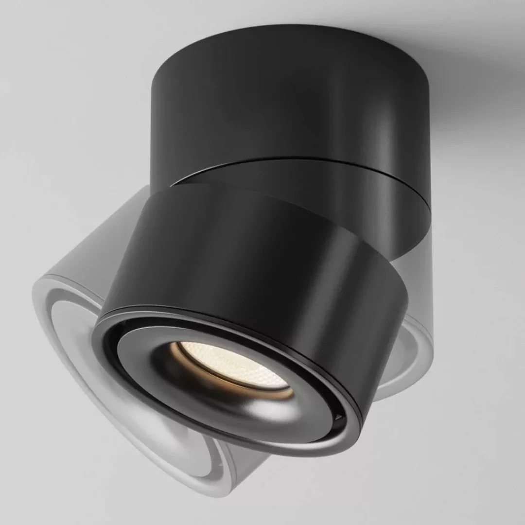 LED Deckenleuchte Yin in Schwarz 15W 950lm 3000K günstig online kaufen