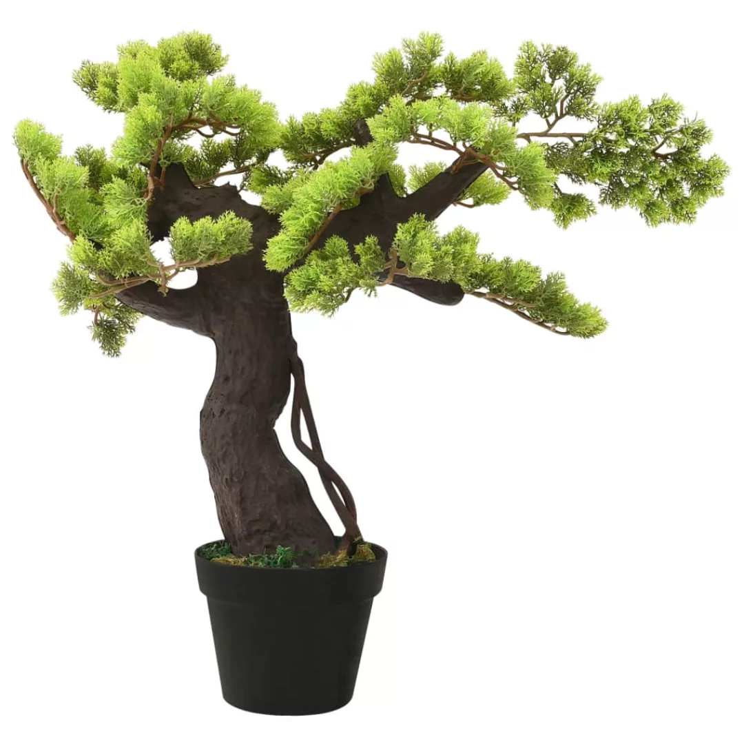 Künstlicher Bonsai Zypresse Mit Topf 70 Cm Grün günstig online kaufen