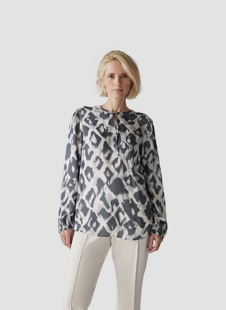 LeComte Klassische Bluse LeComte Bluse mit angesagtem Animalprint günstig online kaufen