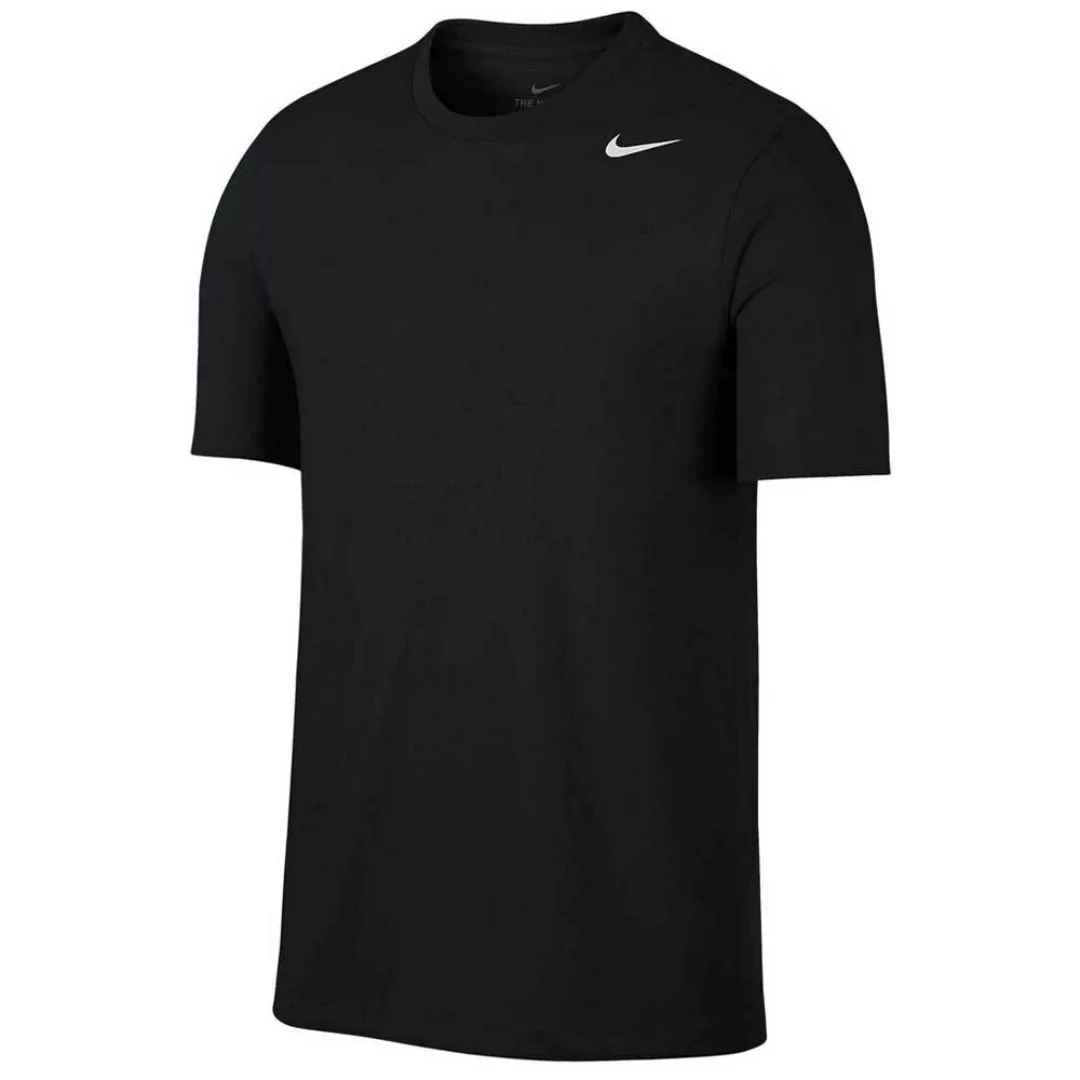 Nike Dri Fit Crew Solid Kurzarm T-shirt XL Black / White günstig online kaufen