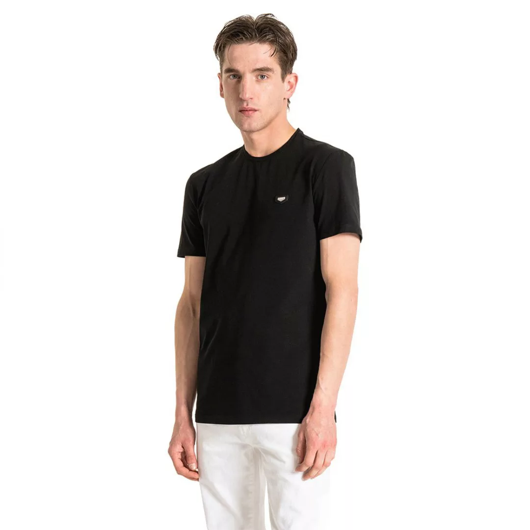 Antony Morato Slim-fit Crew-neck In Crisp Cotton Kurzärmeliges T-shirt M Bl günstig online kaufen