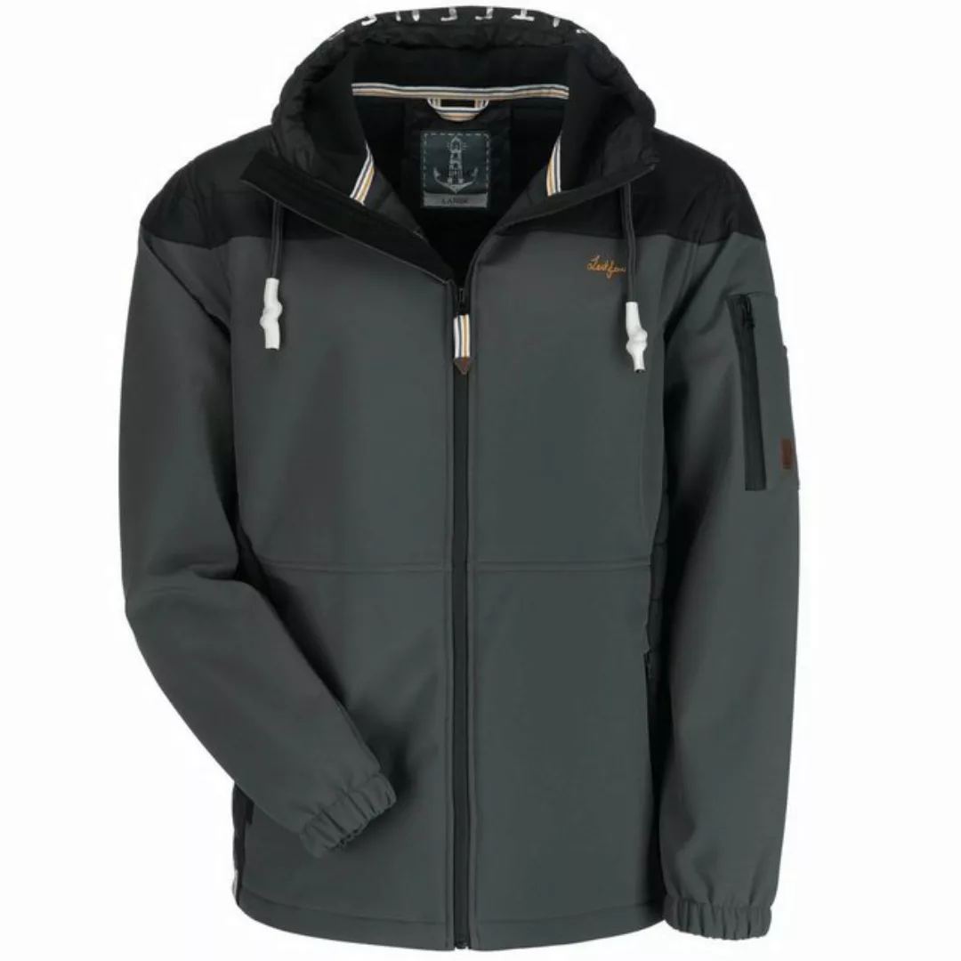 Leitfeuer Softshelljacke Outdoor-Jacke mit Stepp im Schulter- und Seitenber günstig online kaufen