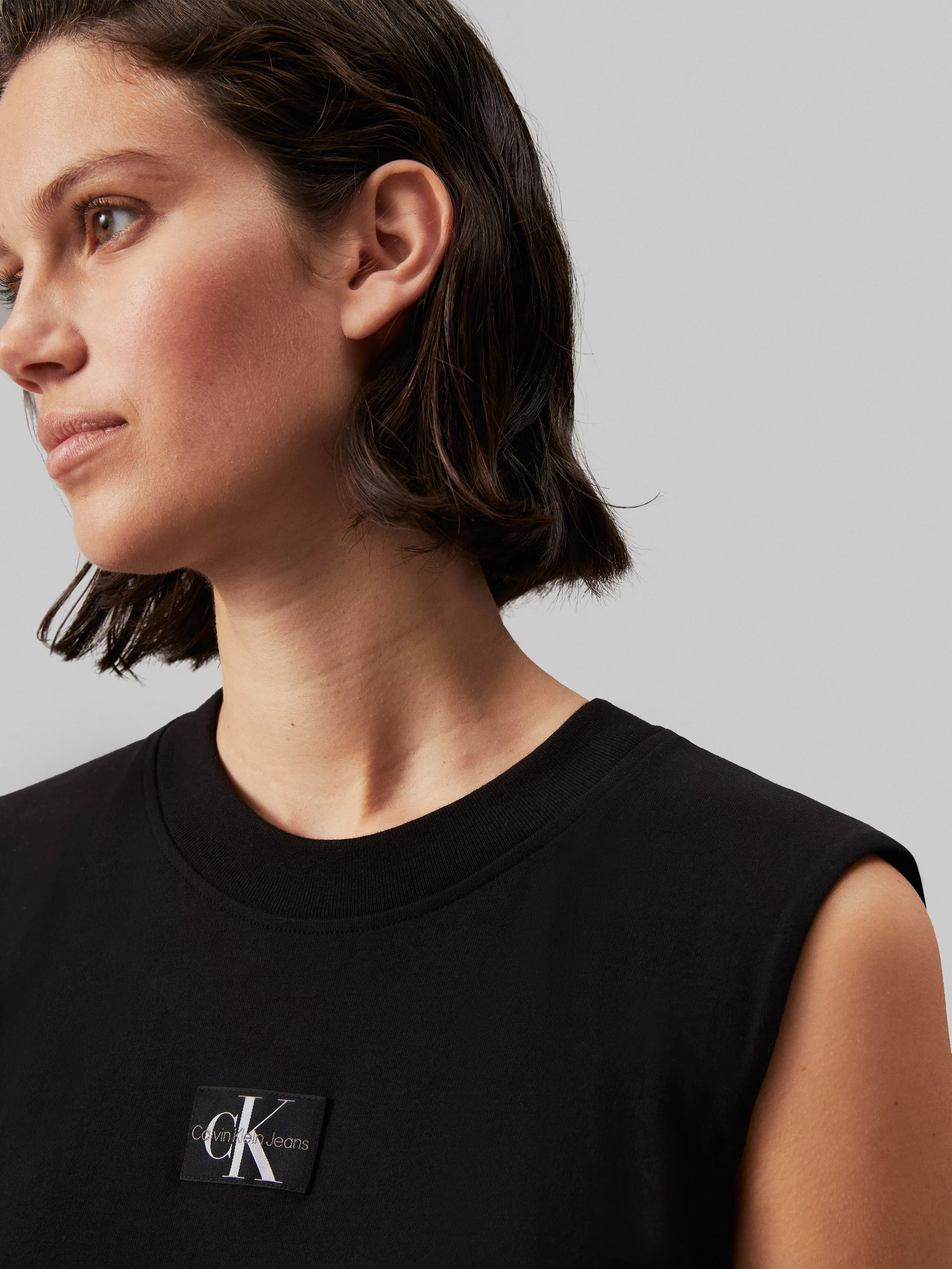Calvin Klein Jeans Shirtkleid WOVEN LABEL LOOSE TEE DRESS mit Logopatch günstig online kaufen
