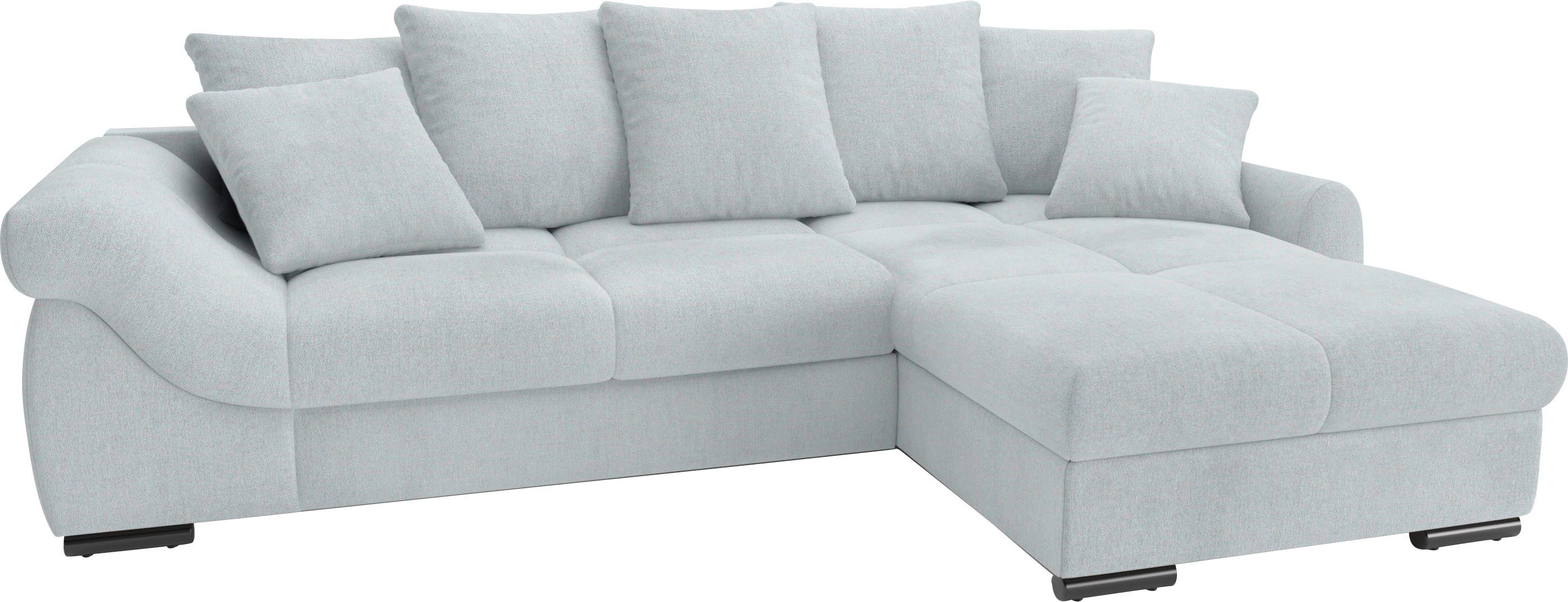 Mr. Couch Ecksofa "Livorno DuraFlex L-Form", inkl. Hochschläfer-Bettauszug, günstig online kaufen