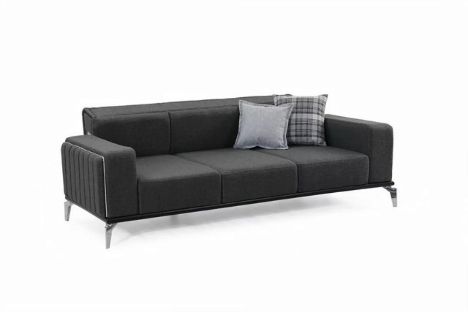 Xlmoebel 3-Sitzer Elegantes Dreisitzer-Sofa aus Holz für das moderne Wohnzi günstig online kaufen