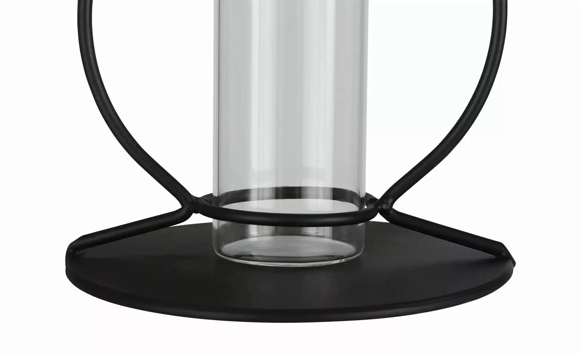 HOME STORY Vase im Metallständer   ¦ schwarz ¦ Metall,Glas ¦ Maße (cm): H: günstig online kaufen