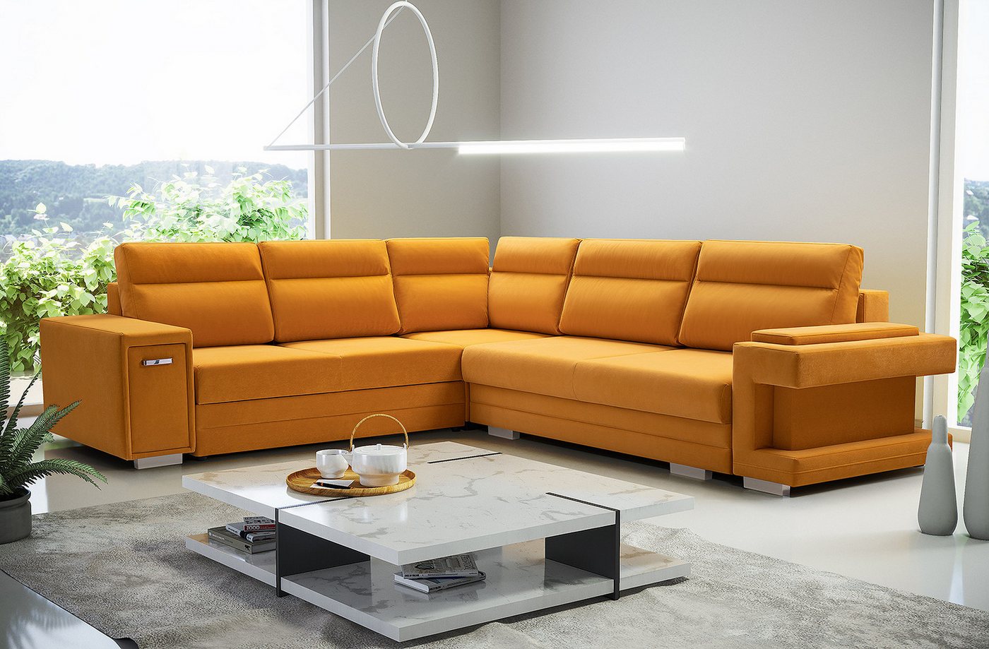 ALTDECOR Ecksofa A3, Couch mit Schlaffunktion, Wohnzimmer - Wohnlandschaft günstig online kaufen