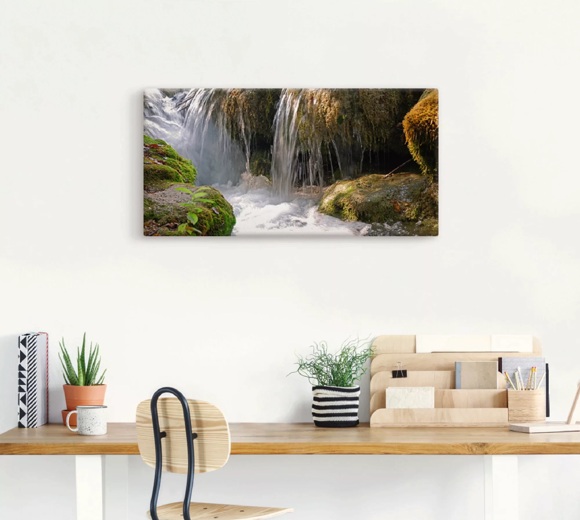 Artland Wandbild "Wasserfall", Gewässer, (1 St.), als Leinwandbild, Poster, günstig online kaufen