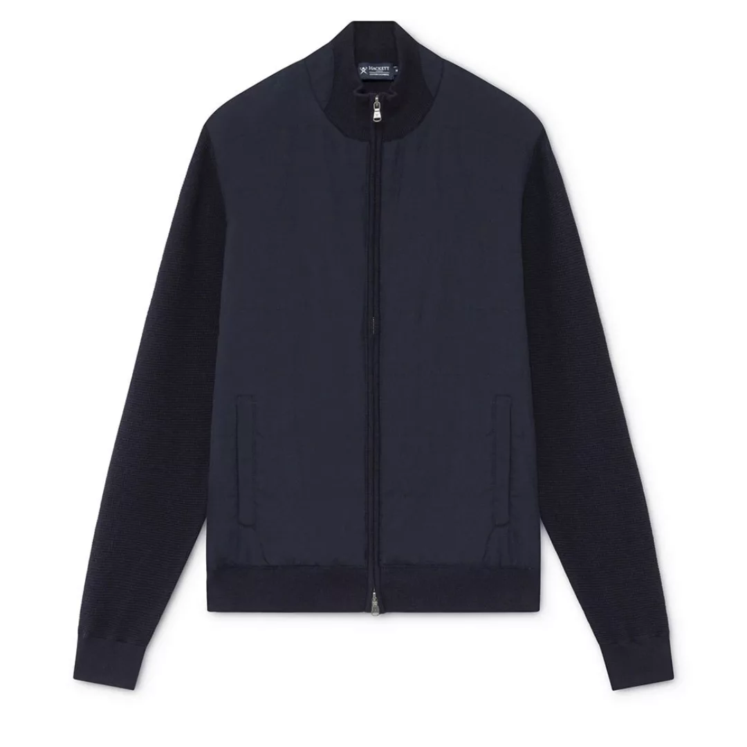 Hackett Stoff Front Full Zip Pullover Mit Durchgehendem Reißverschluss S Na günstig online kaufen