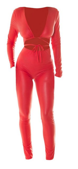 Koucla Overall Wetlook, sexy Cut-Outs, Party Clubwear Disco günstig online kaufen