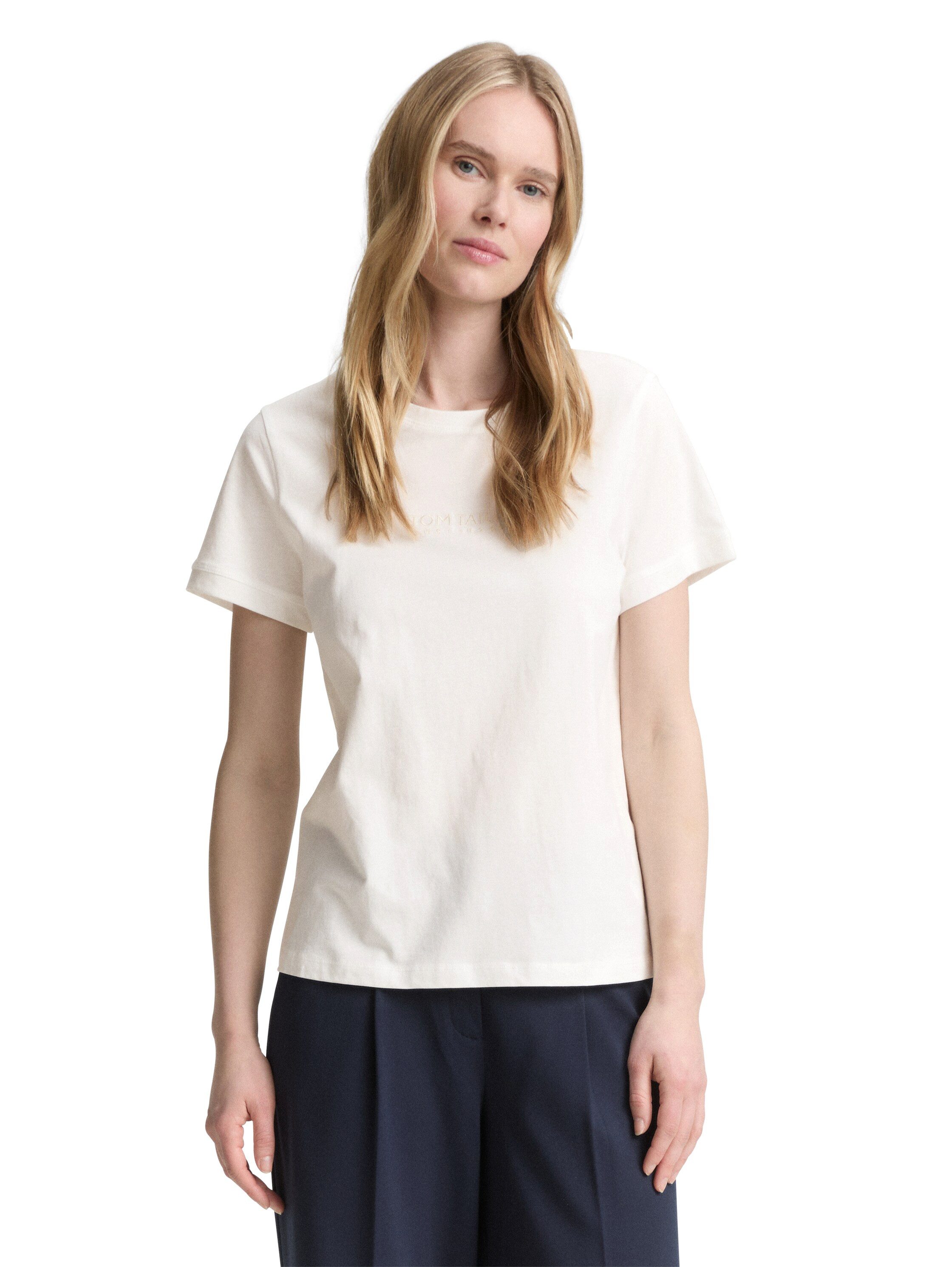 TOM TAILOR T-Shirt, (Packung, 2 tlg.), mit Logo Schriftzug günstig online kaufen