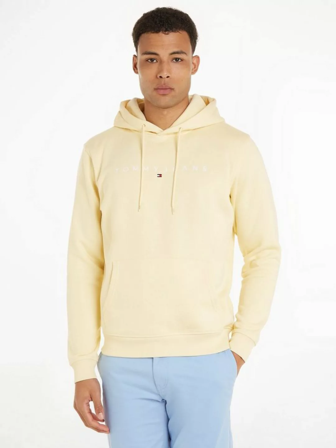 Tommy Jeans Kapuzensweatshirt TJM REG LINEAR LOGO HOODIE EXT mit Kordel günstig online kaufen