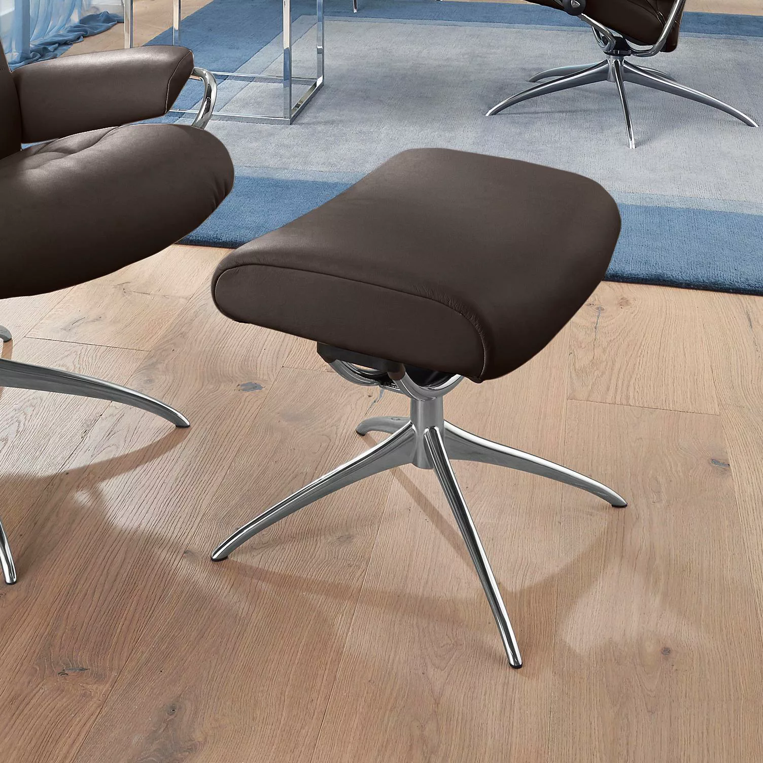 Stressless Fußhocker "London", mit Star Base, Gestell Chrom günstig online kaufen