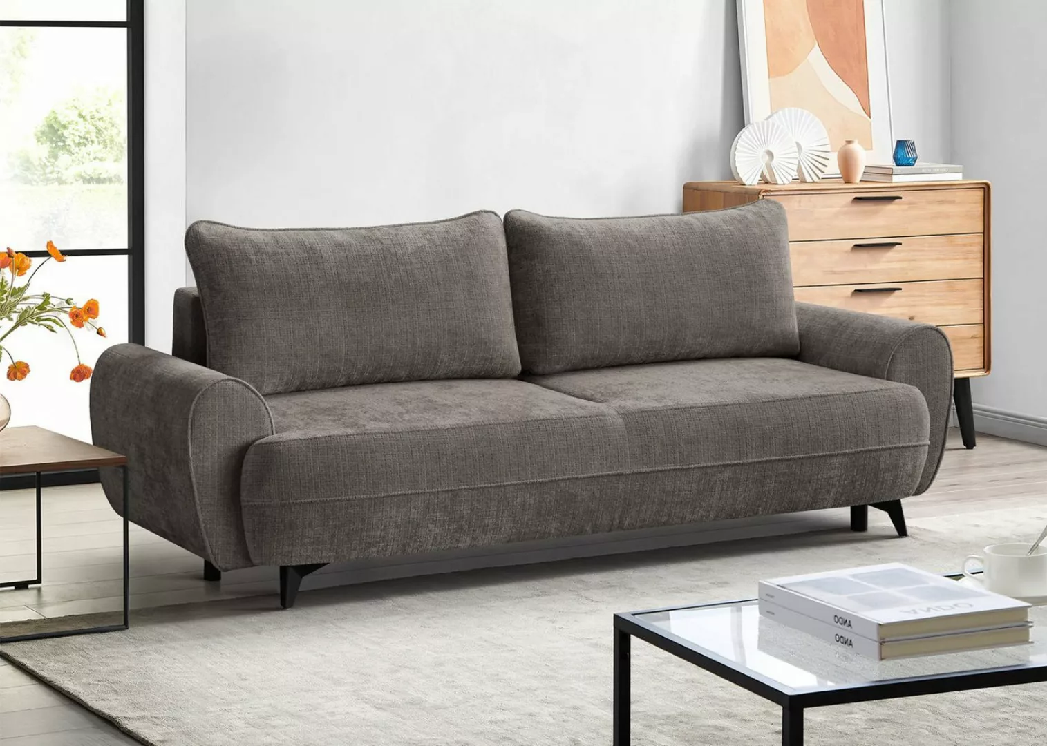Beautysofa Ecksofa Stilvolles elegantes bequemes Sofa mit großem Schlafbere günstig online kaufen