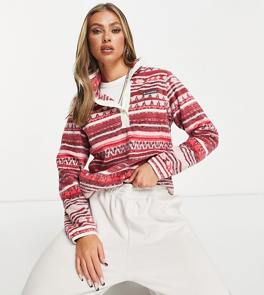 Columbia – Benton Springs – Fleece-Oberteil in Rosa, exklusiv bei ASOS günstig online kaufen