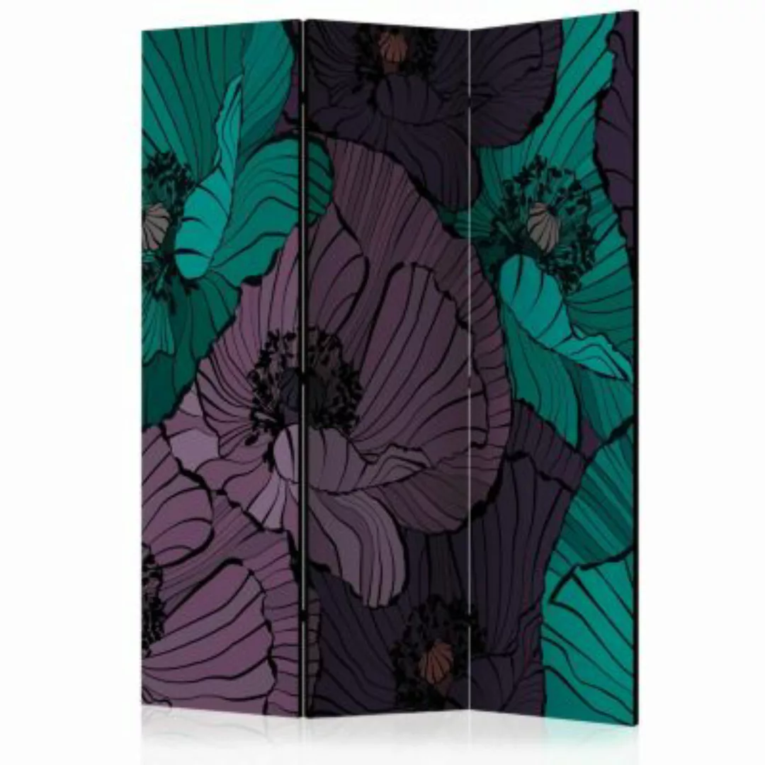artgeist Paravent Flowerbed [Room Dividers] mehrfarbig Gr. 135 x 172 günstig online kaufen