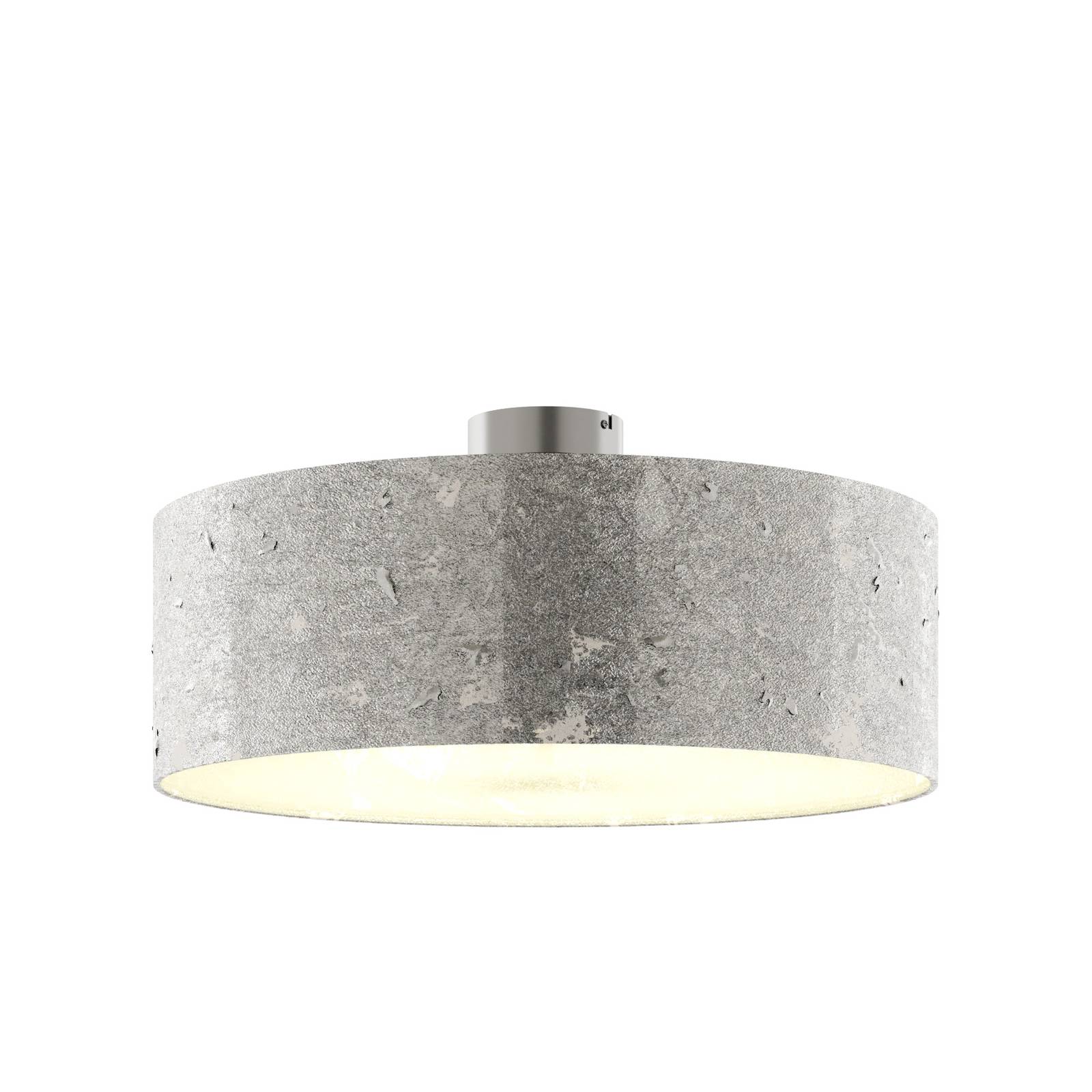 Deckenlampe Aura, belegt m. silbernem Schlagmetall günstig online kaufen
