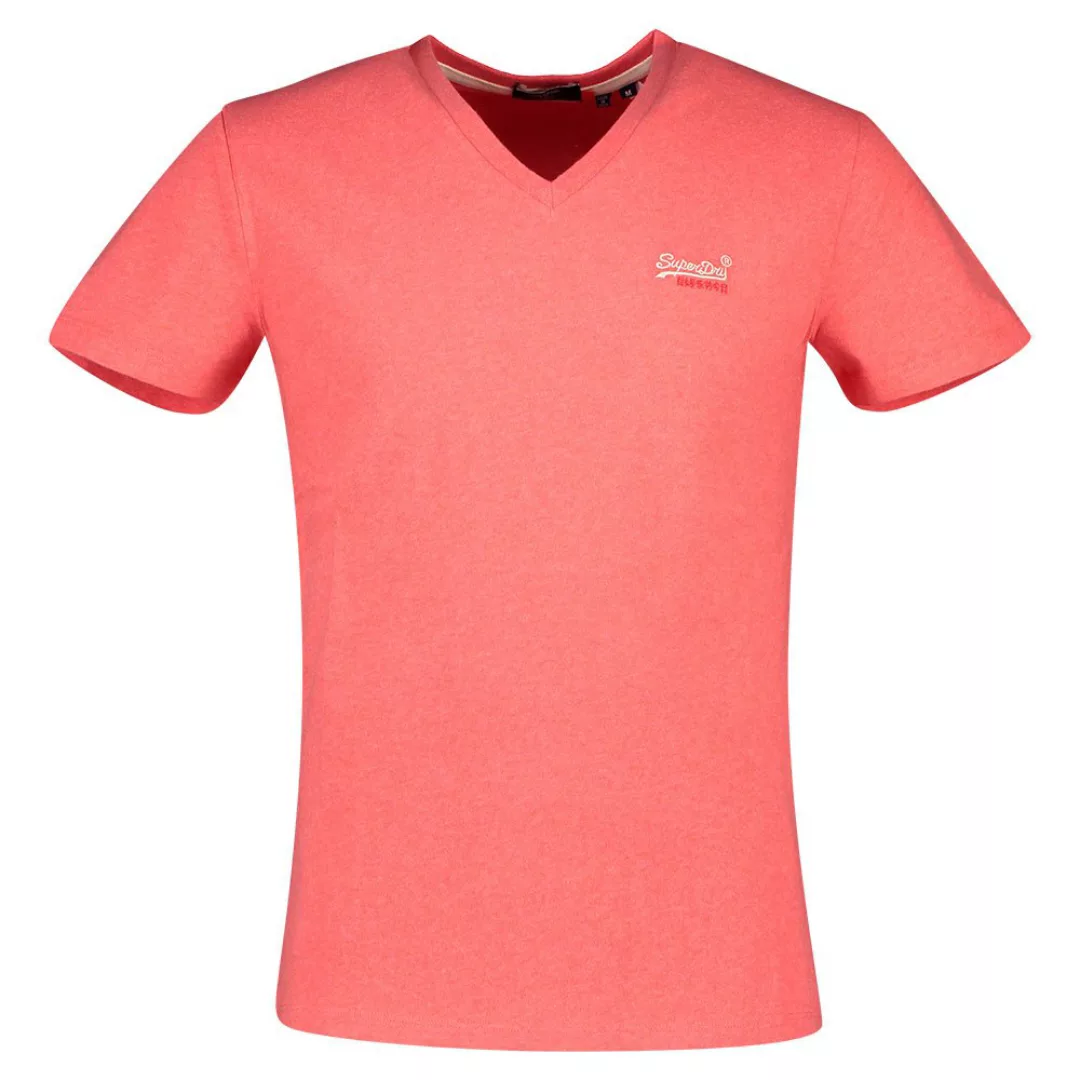 Superdry Orange Label Classic Vee Kurzarm T-shirt S Coral Marl günstig online kaufen