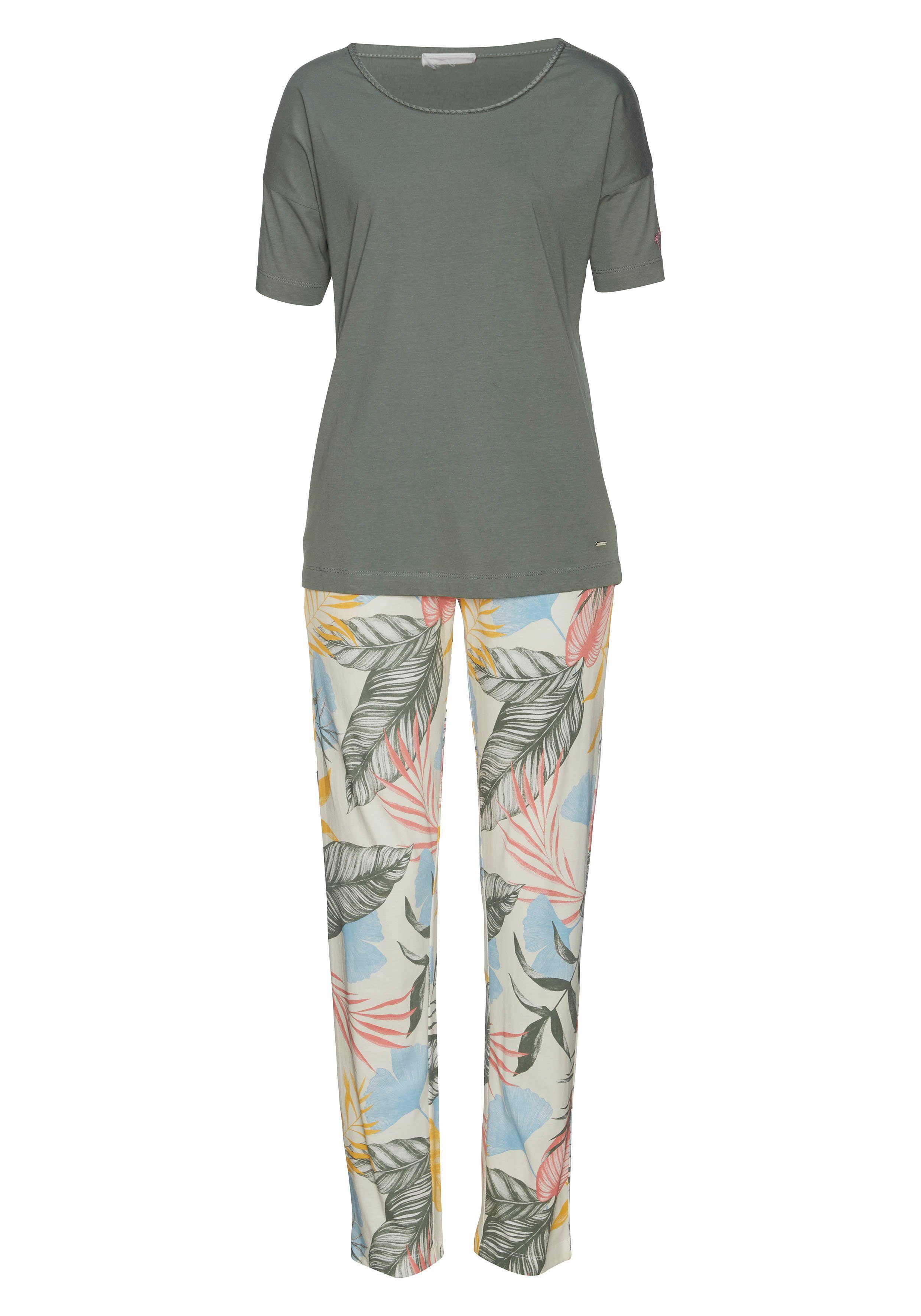 Vivance Dreams Pyjama, (2 tlg.), mit floralem Druck günstig online kaufen