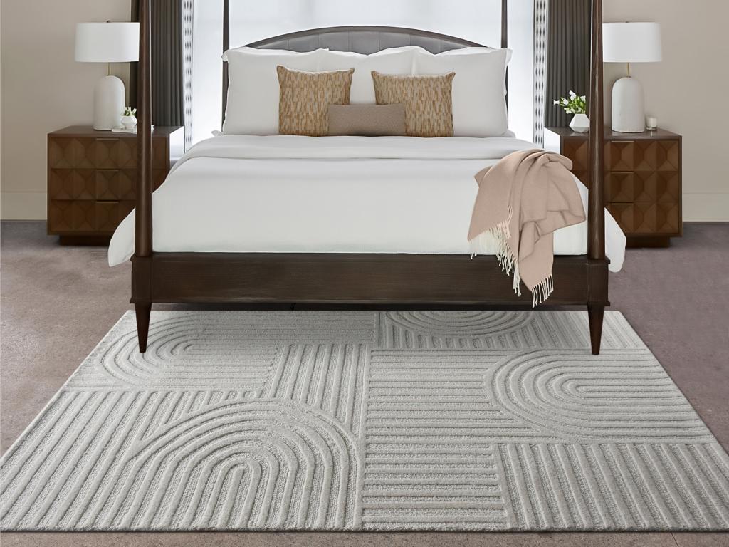 Teppich - Relief-Optik - 100 % Wolle - handgefertigt - 160 x 230 cm - 2200 günstig online kaufen