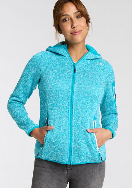 CMP Strickfleecejacke KNITTED MELANGE HOODY WOMAN HOODY (1-St) Wärmend und günstig online kaufen