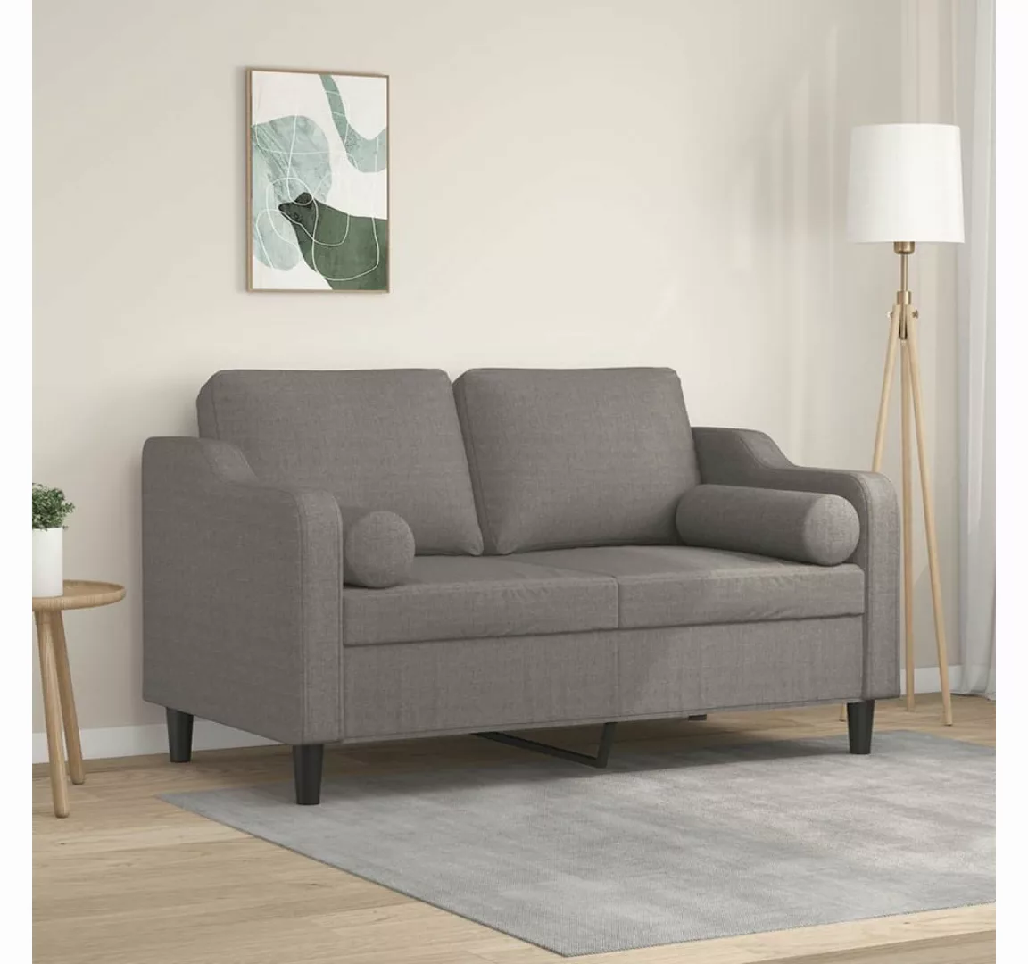 vidaXL Sofa Sofa mit Zierkissen Stoff, 120 cm, 2-Sitzer günstig online kaufen