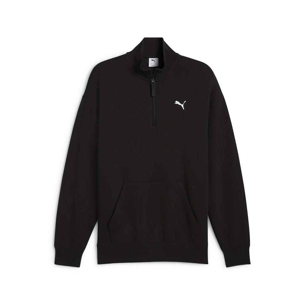 PUMA Sweatshirt "WARDROBE ESS Relaxed Rundhalsshirt mit halblangem Reißvers günstig online kaufen