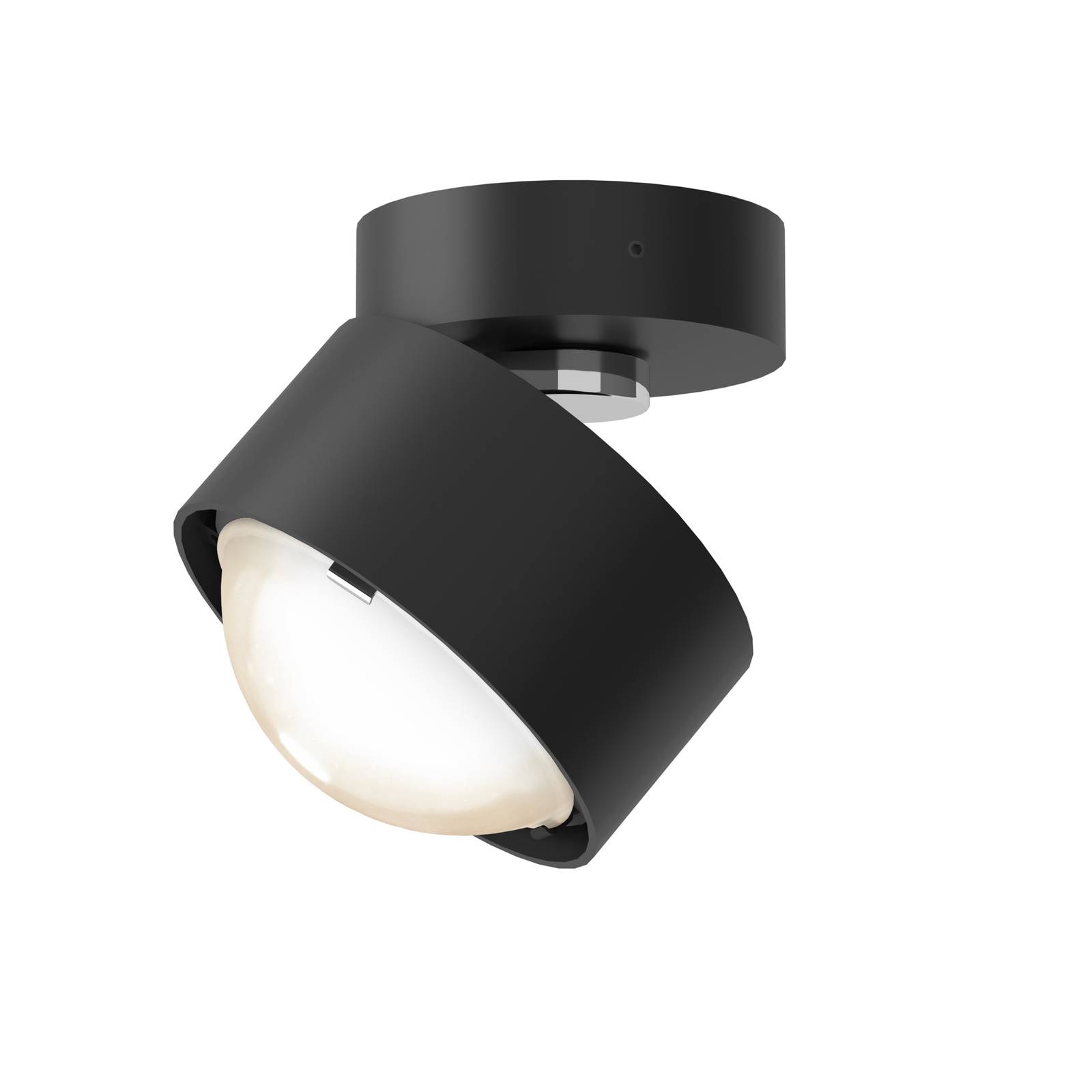 Puk! 80 Move LED-Spot Linse matt schwarz/chrom günstig online kaufen