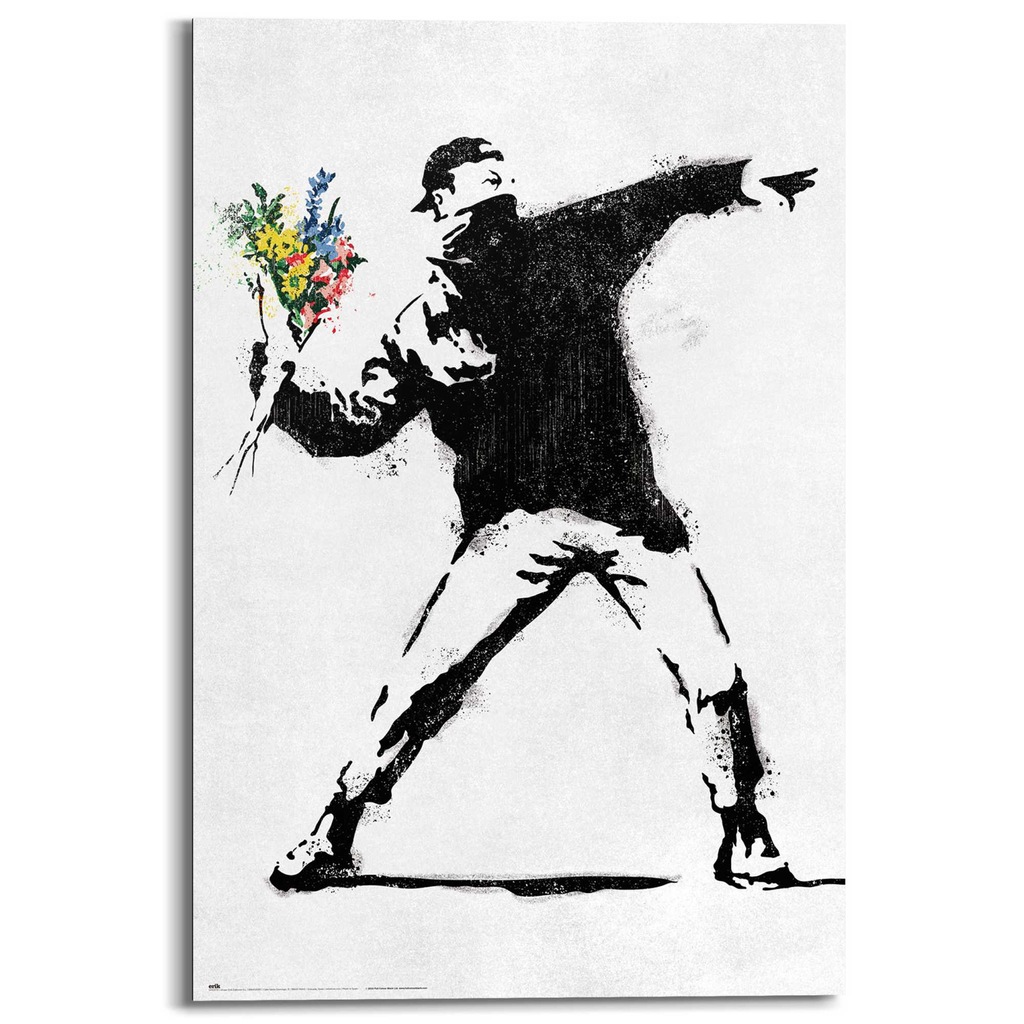 Reinders Deco-Panel "Banksy - flower bomber" günstig online kaufen