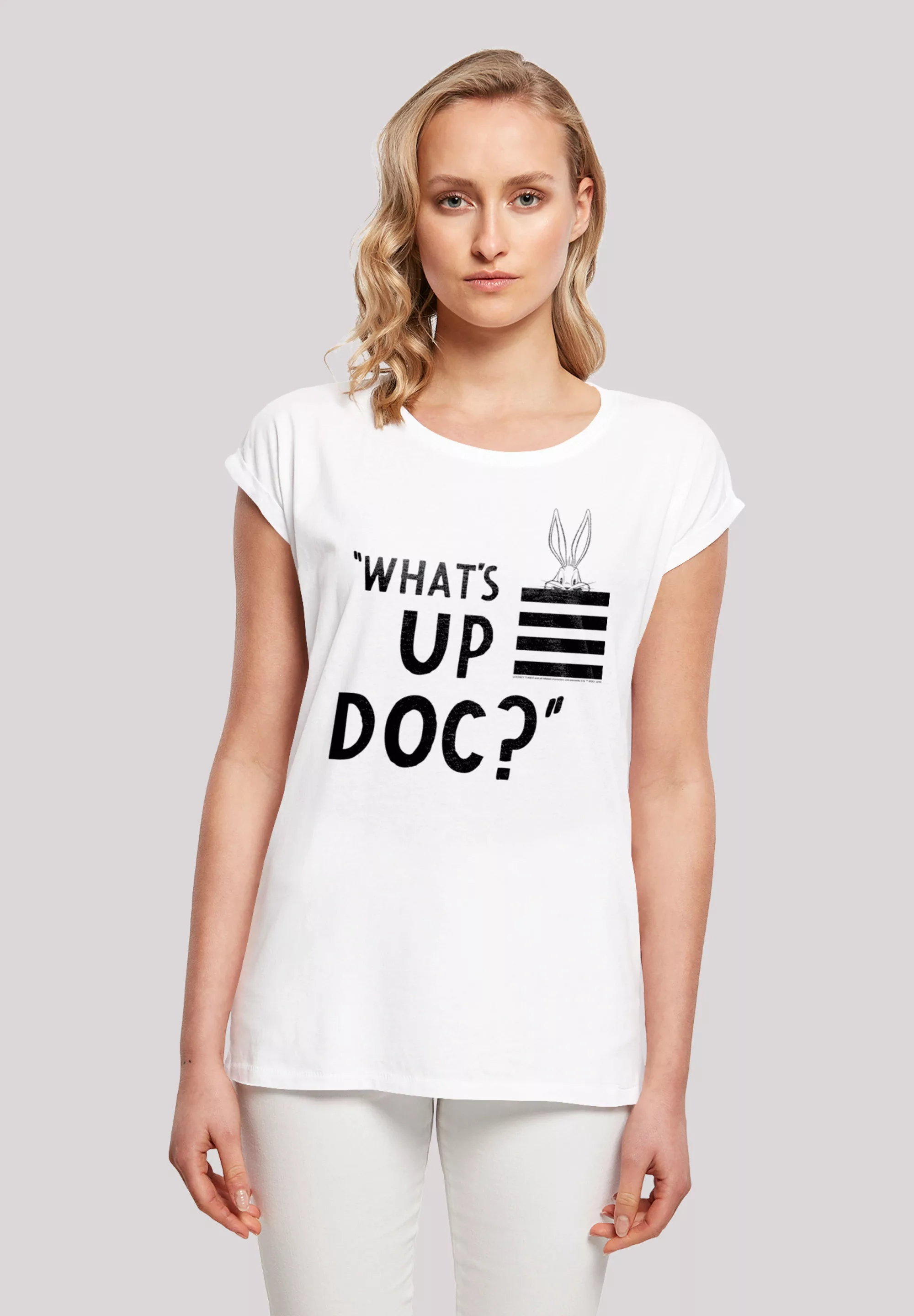 F4NT4STIC T-Shirt "Looney Tunes Bugs Bunny Whats Up Doc Stripes", Print günstig online kaufen