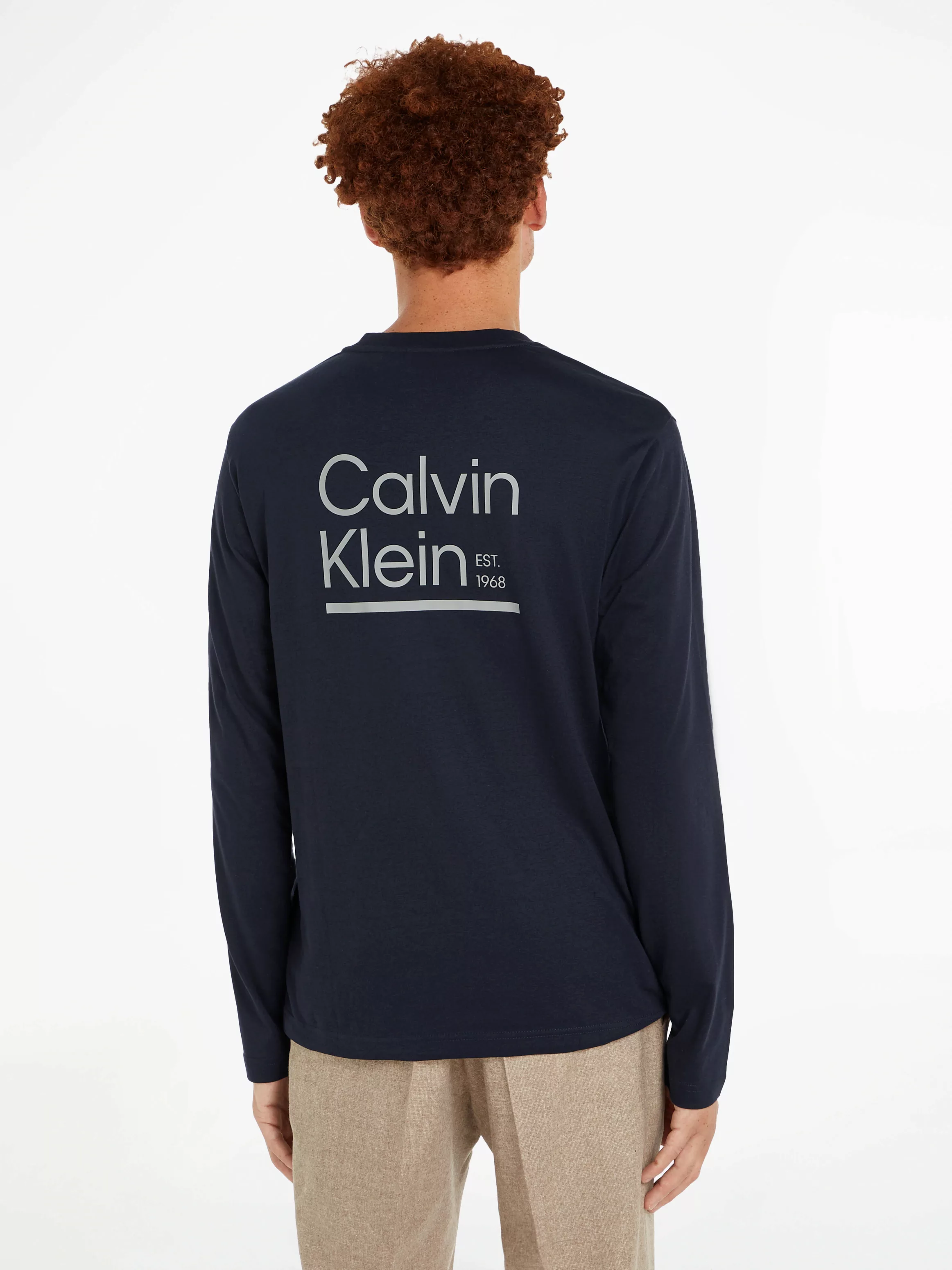 Calvin Klein Langarmshirt "CONTRAST LINE LOGO LS T-SHIRT", mit CK-Logodruck günstig online kaufen