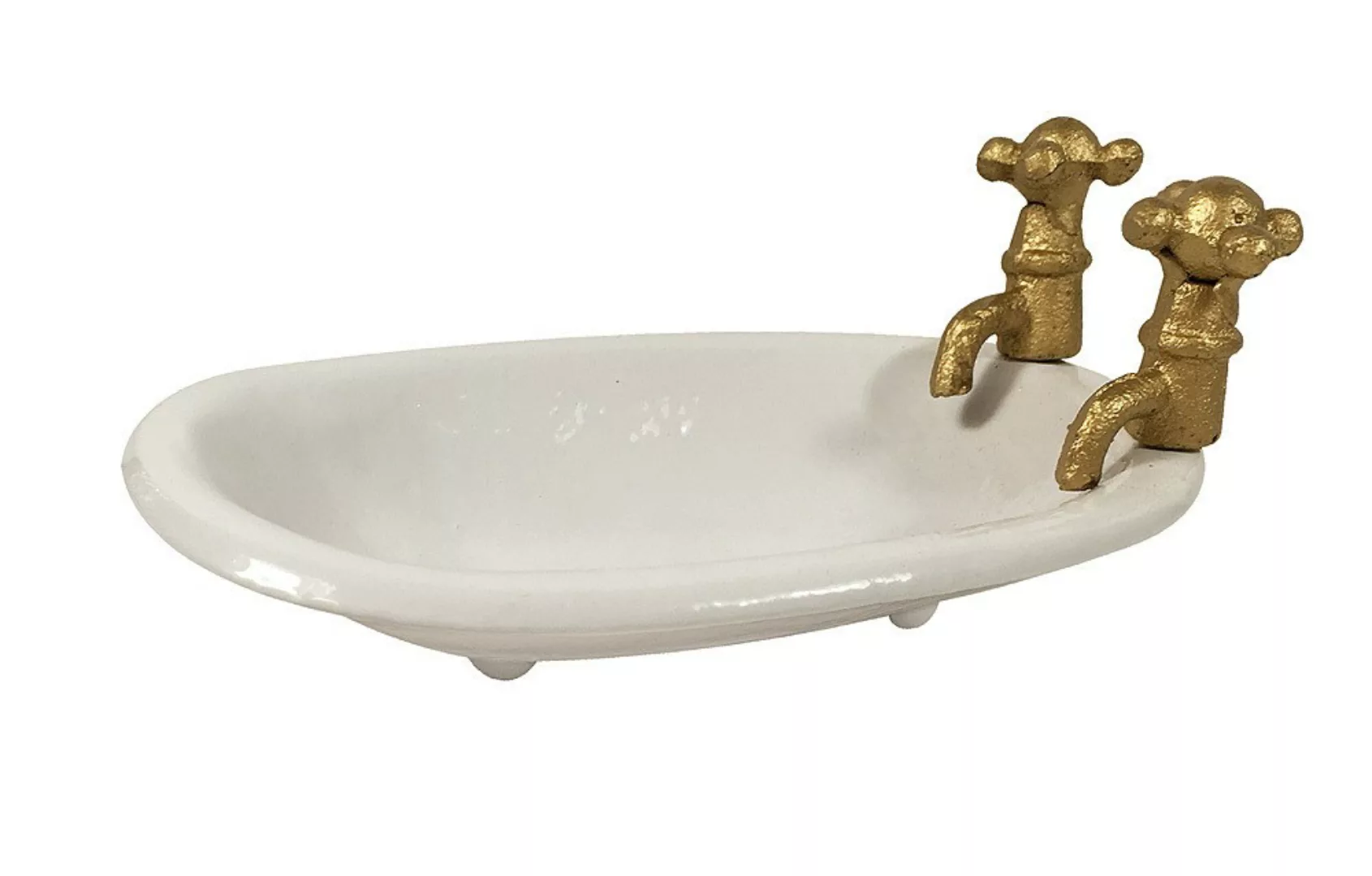 Seifenschale Alte Badewanne Metall Vintage Stil Nostalgie Wasserhahn Weiß günstig online kaufen