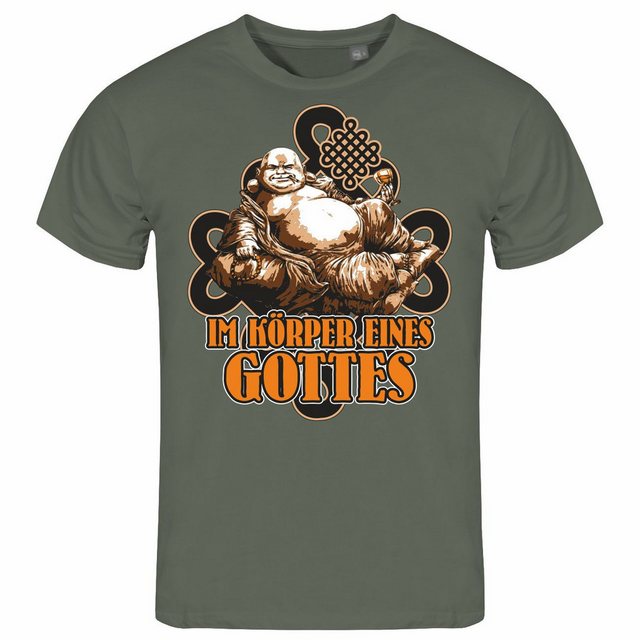 deinshirt Print-Shirt Herren T-Shirt Im Körper eines Gottes Funshirt mit Mo günstig online kaufen
